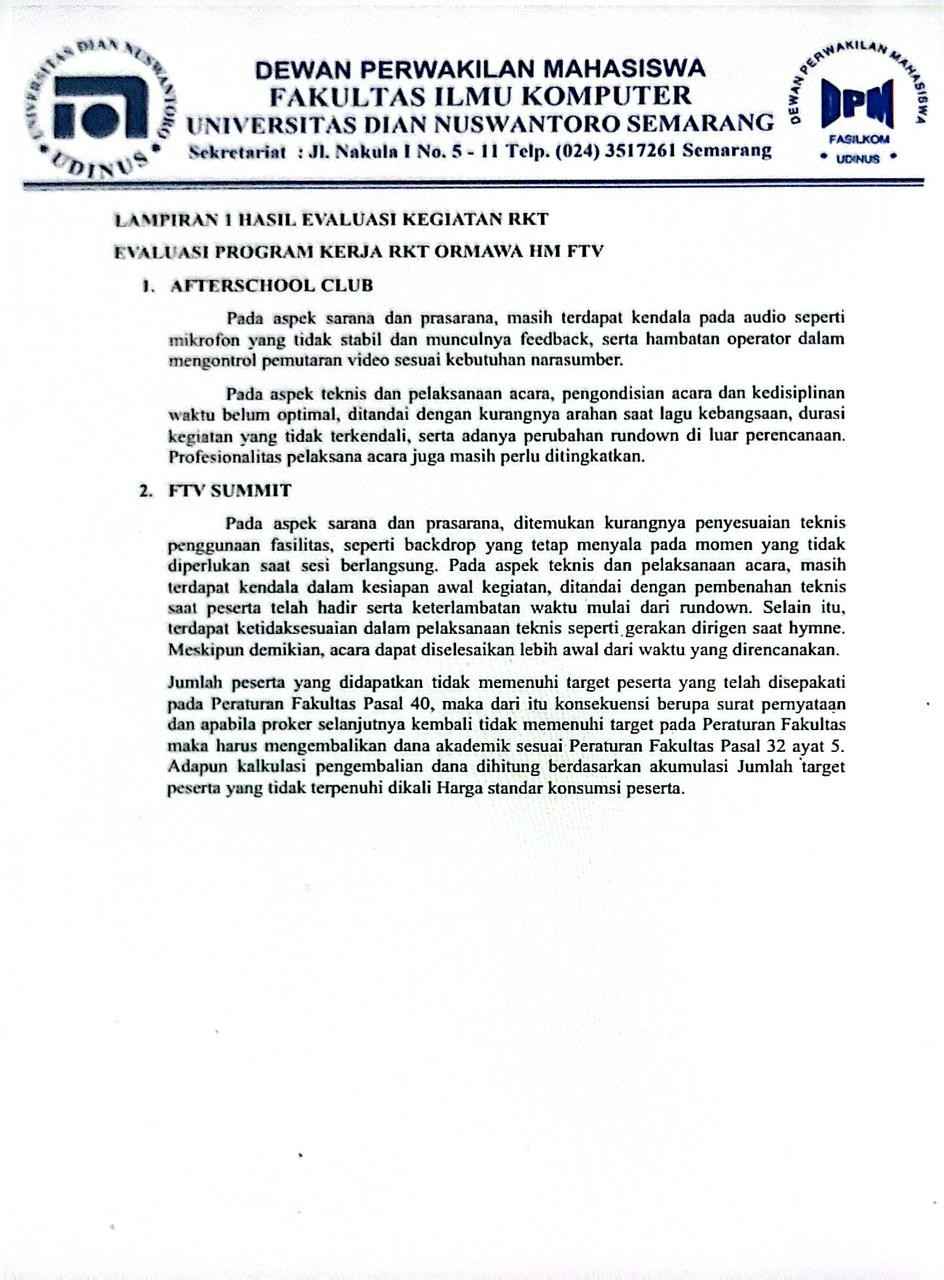 Berita Acara Hasil Evaluasi HM FTV